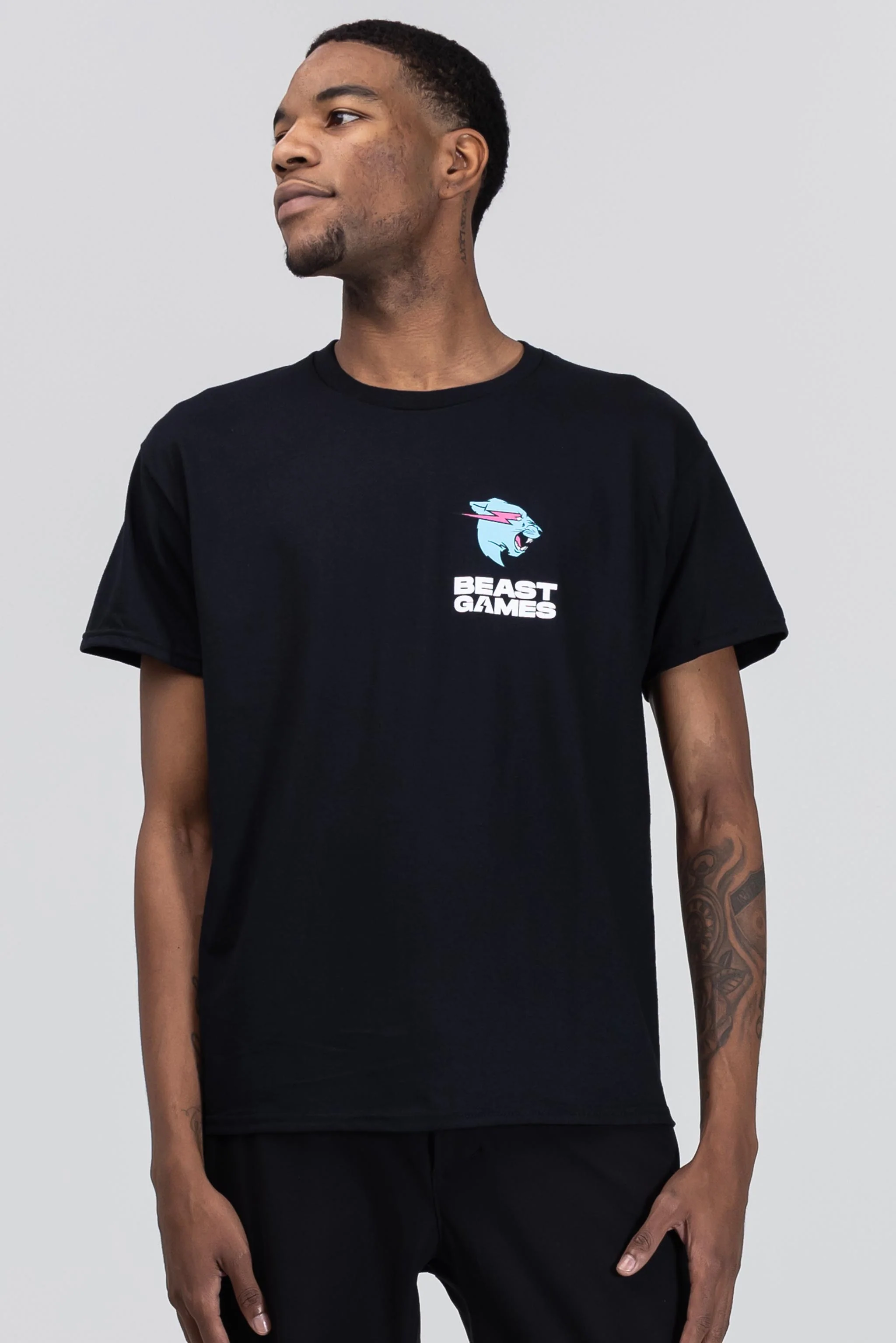 Beast Games Basic Tee - Black - Image 4