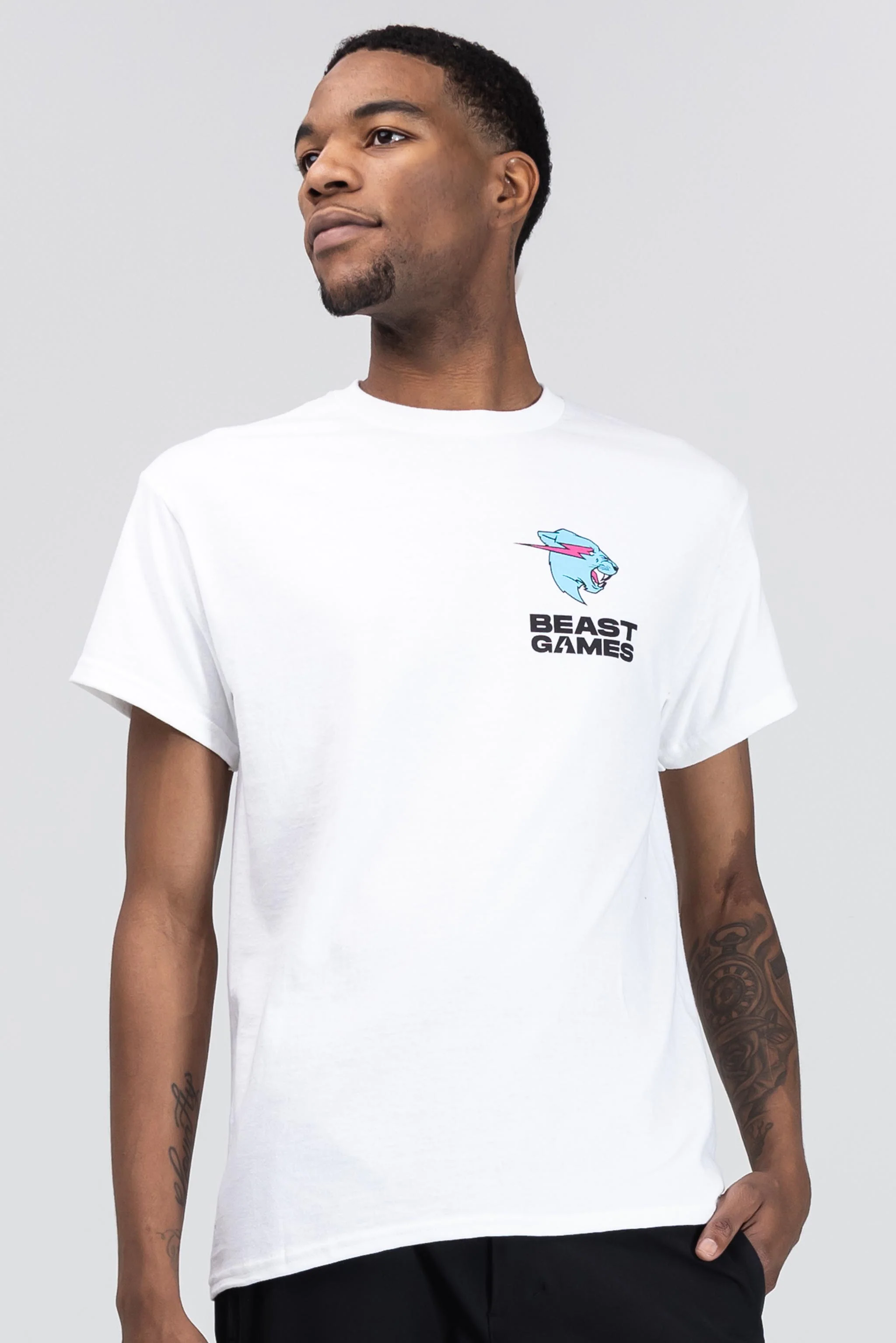 Beast Games Basic Tee - White - Image 2