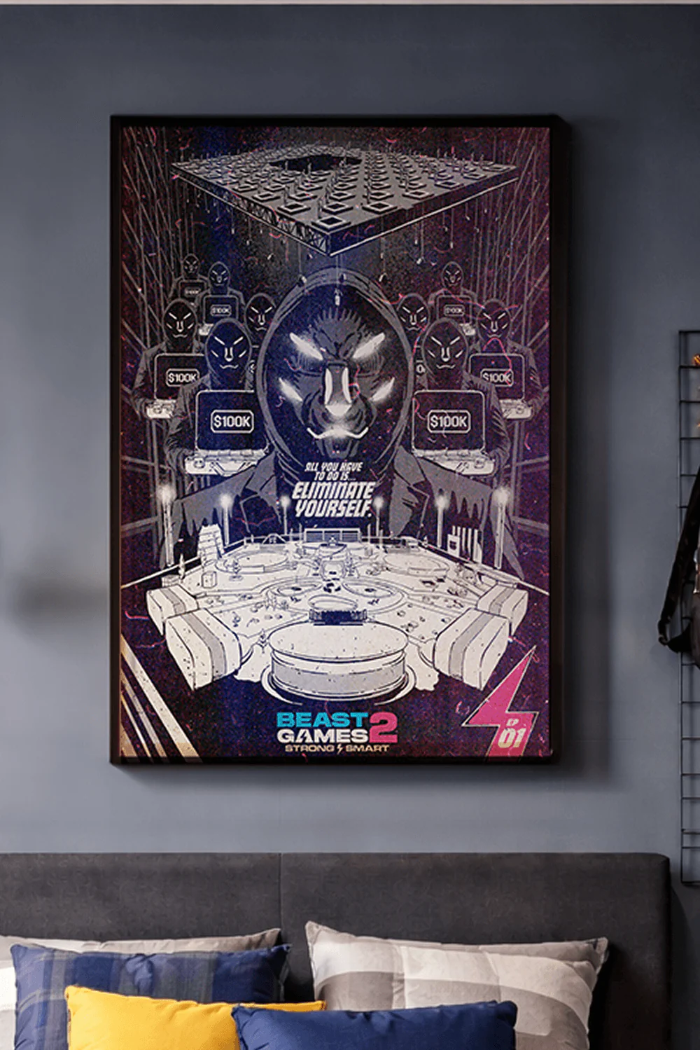 Beast Games Collectible Poster - Episode 1 - Black & White - Image 4