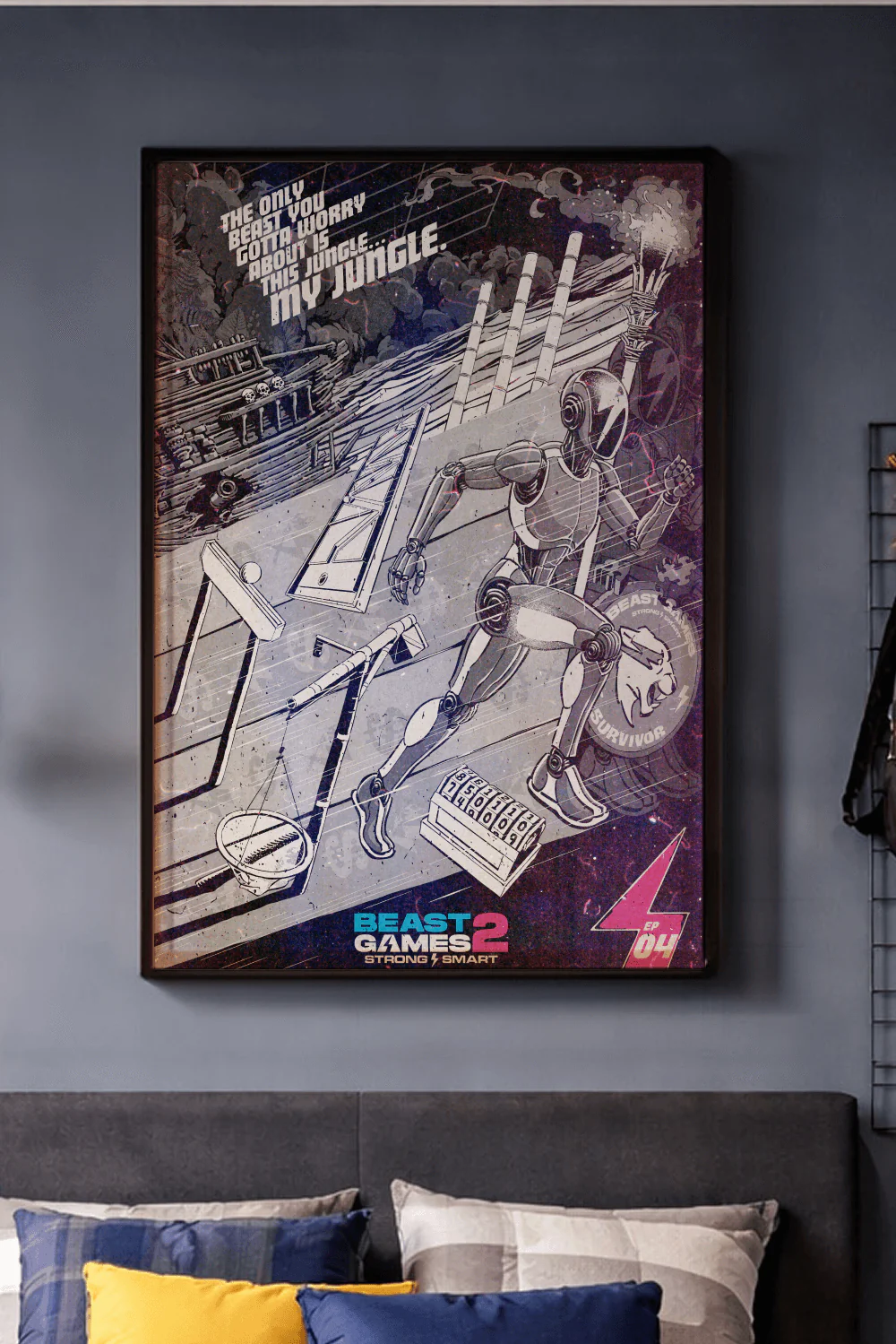 Beast Games Collectible Poster - Episode 4 - Black & White - Image 4