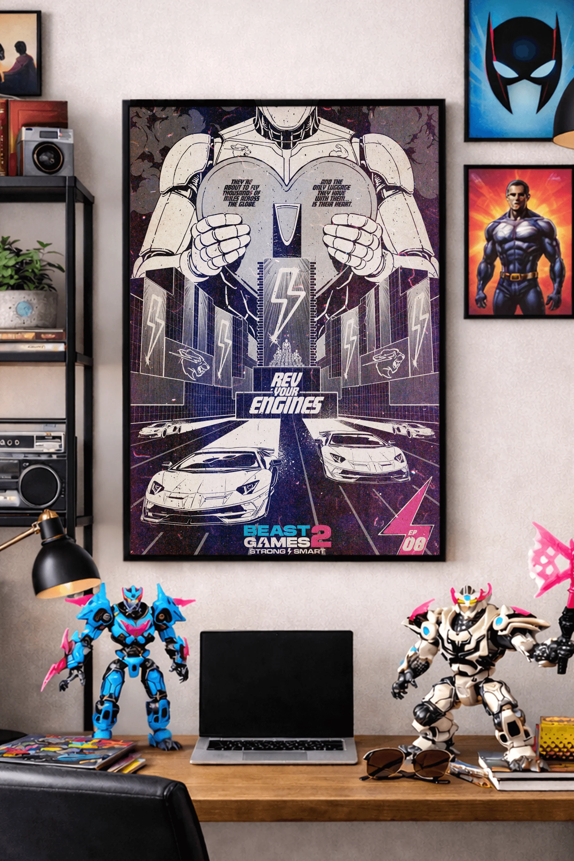 Beast Games Collectible Poster - Episode 8 - Black & White - Image 2