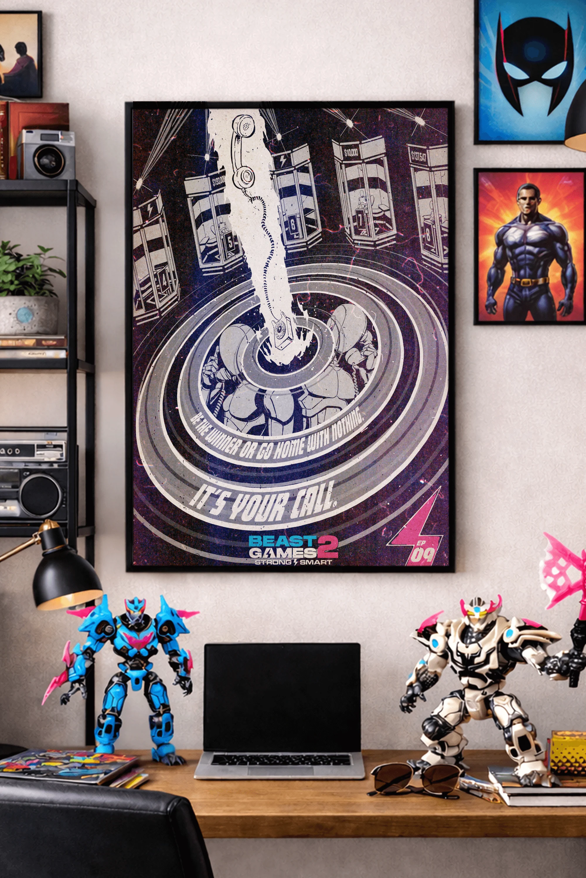Beast Games Collectible Poster - Episode 9 - Black & White - Image 2