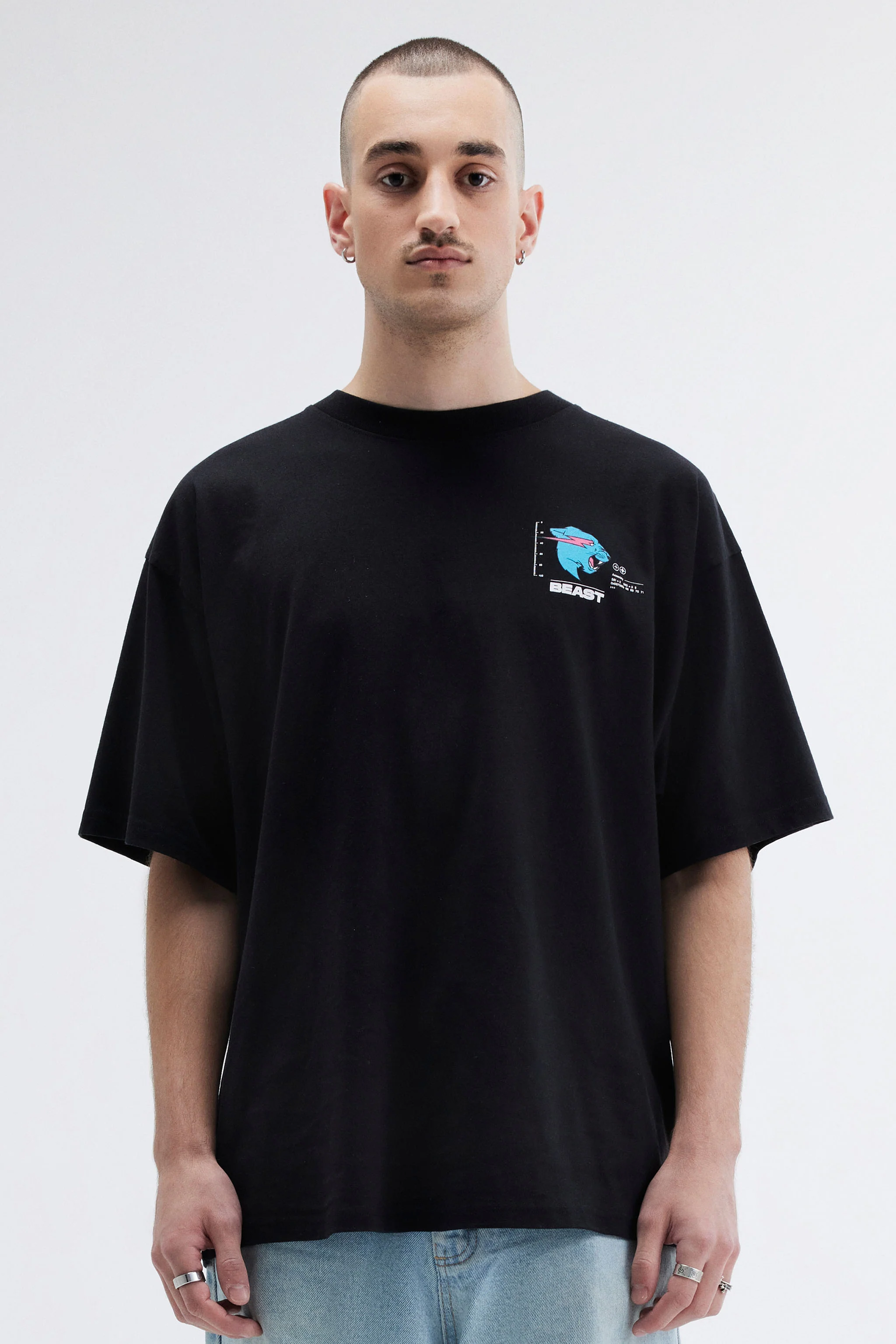 Beast Particle SS Tee - Black - Image 8