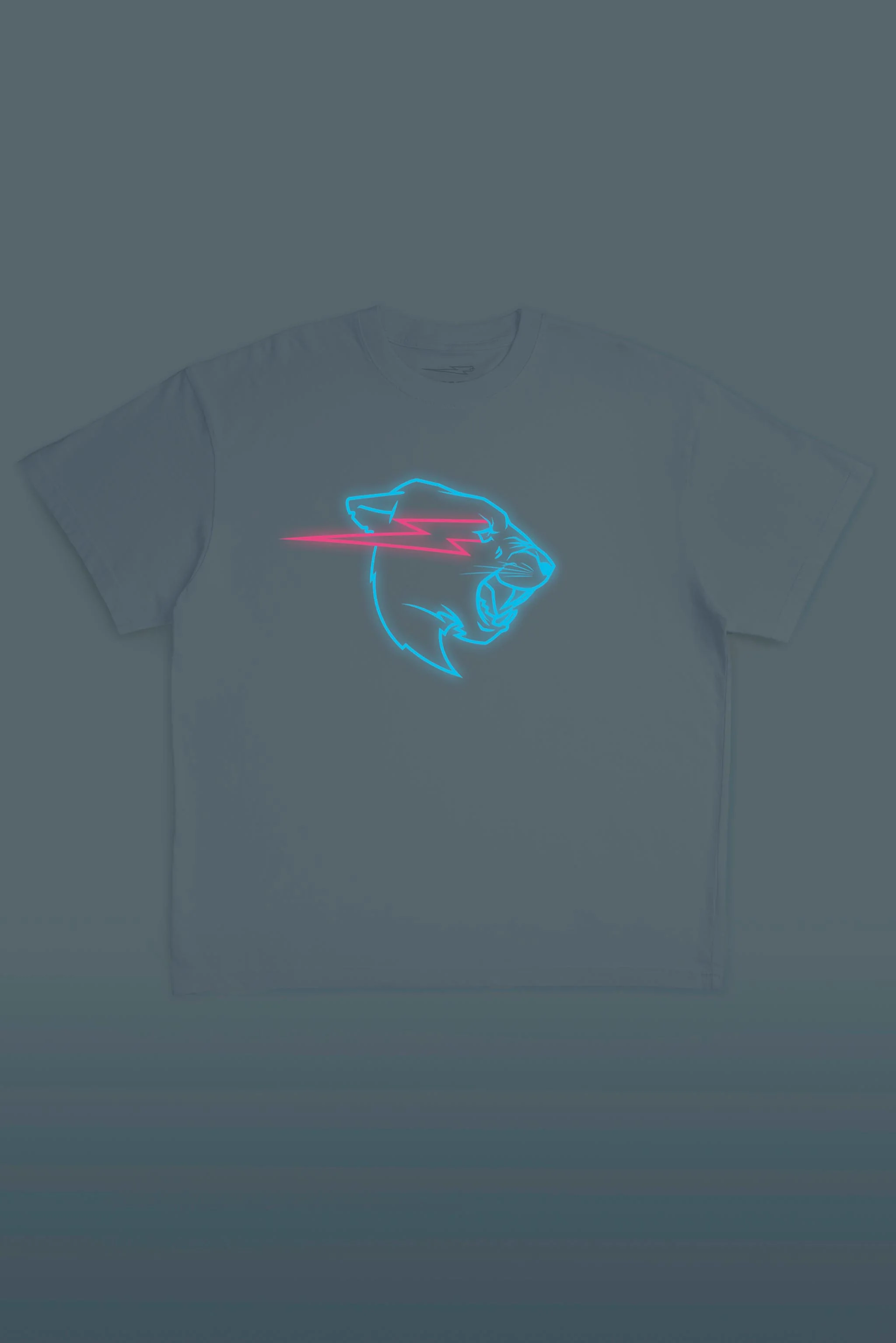 Glow In The Dark Panther S/Sleeve Tee - White - Image 6