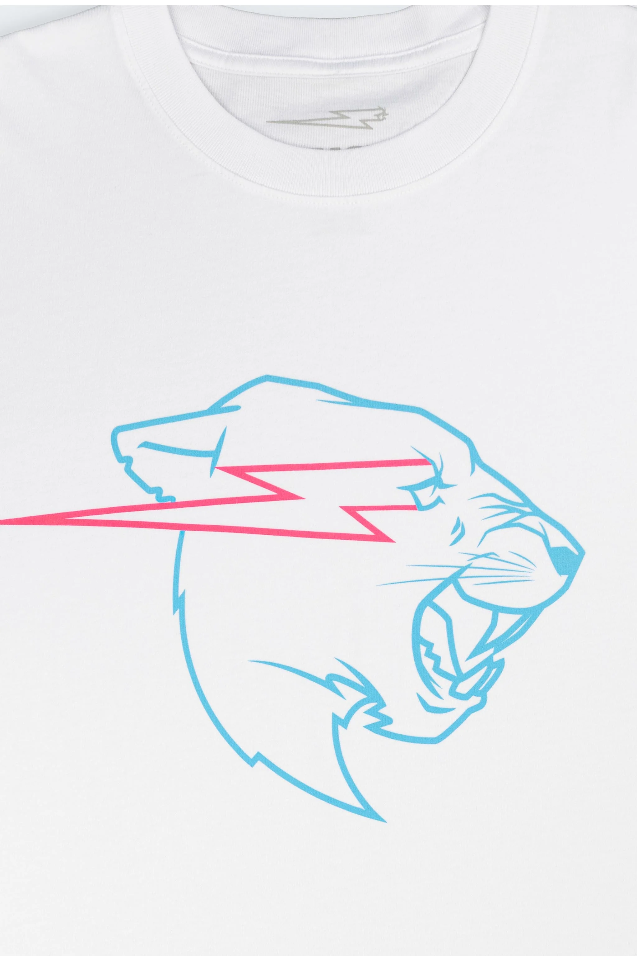 Glow In The Dark Panther S/Sleeve Tee - White - Image 7