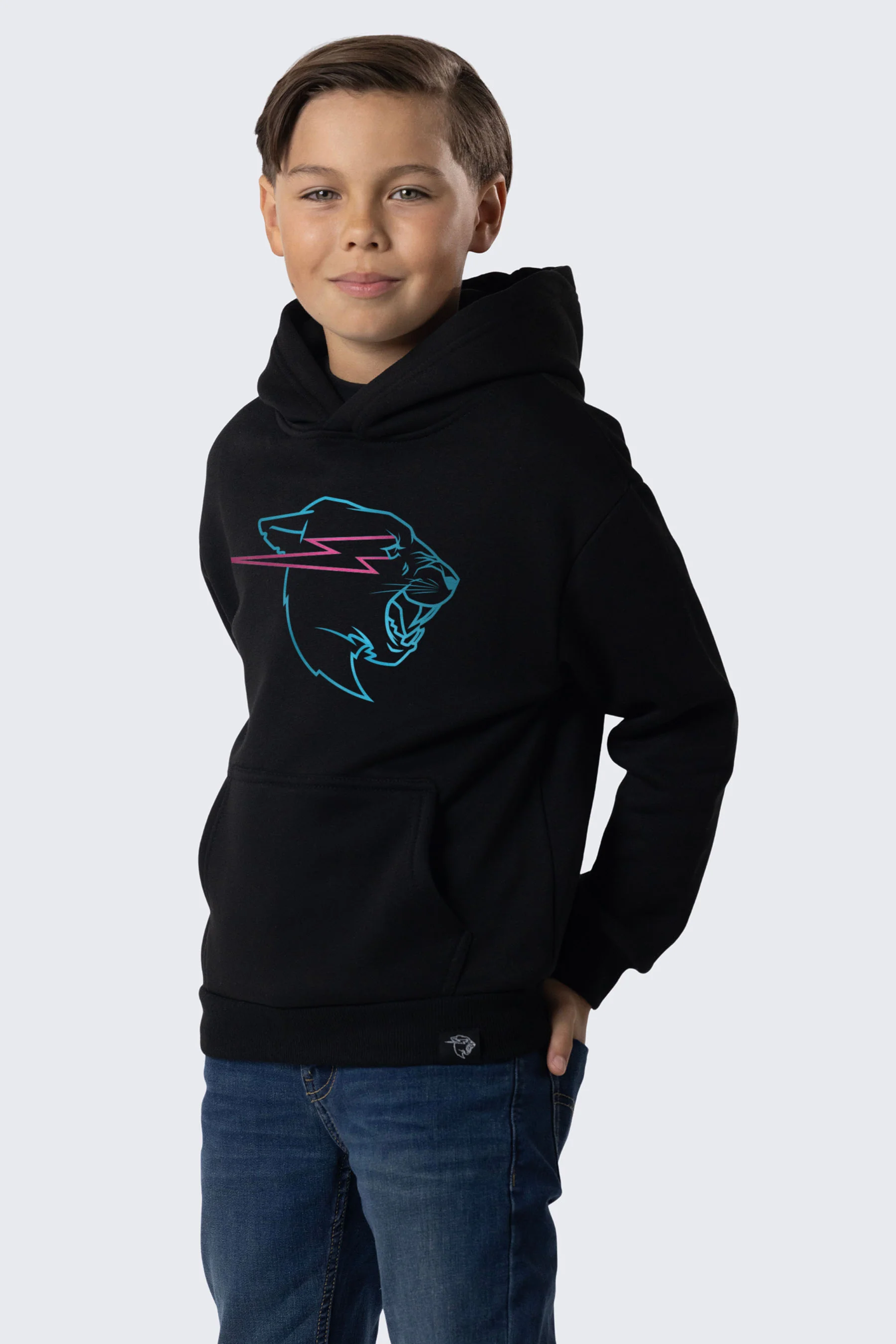 Glow In The Dark Panther Hoodie - Black - Image 3