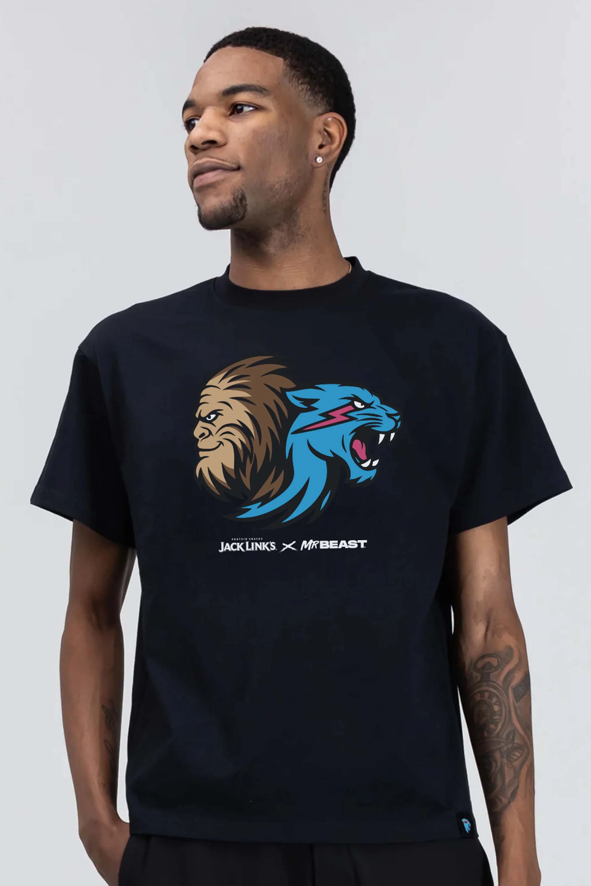 MrBeast x Jack Links Feed the Beasts Tee - Black - Image 5