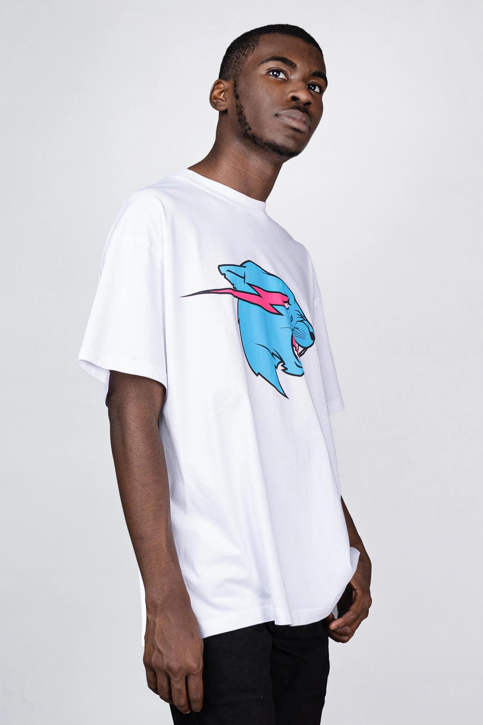 Panther S/Sleeve Tee - White - Image 2