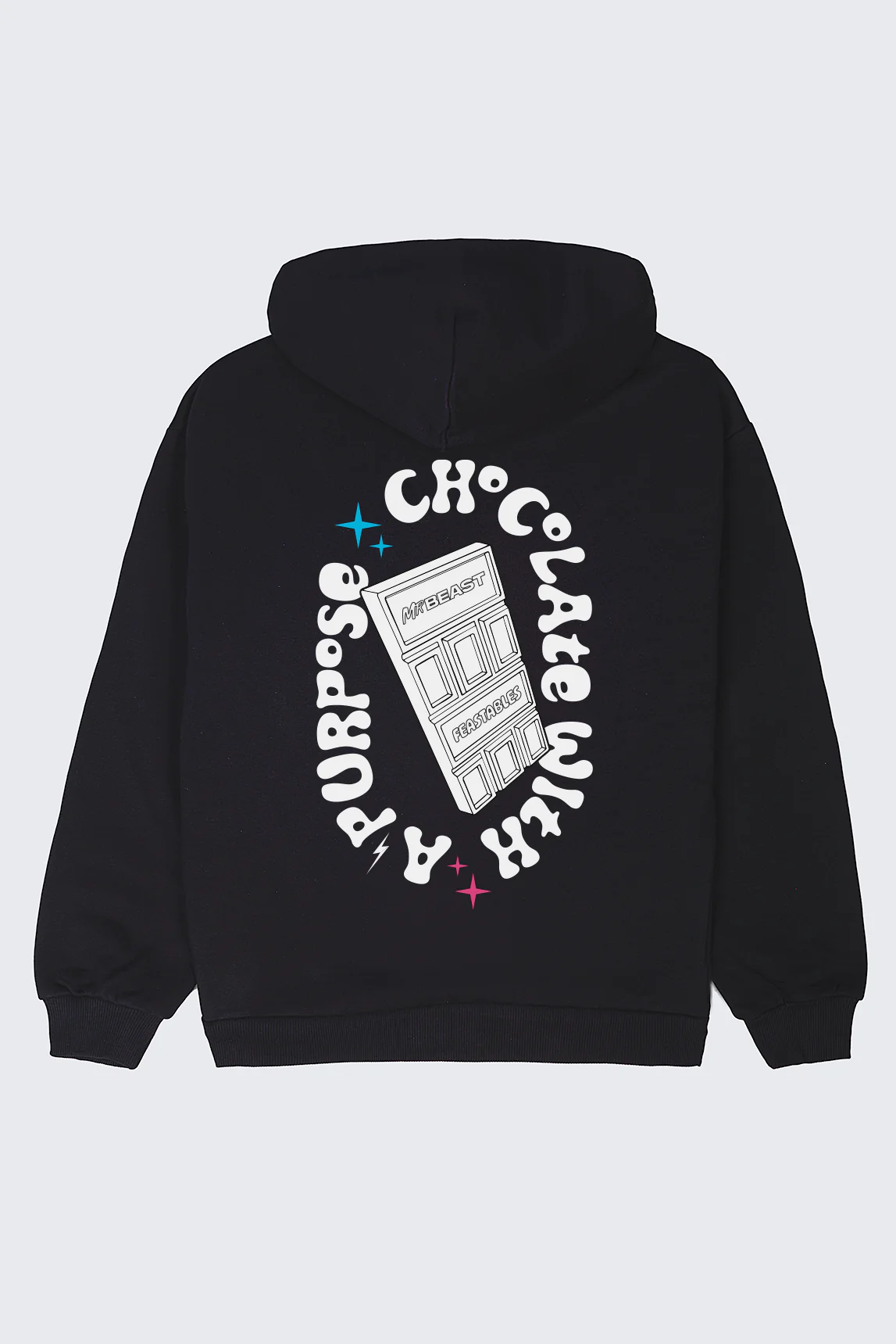 Youth Feastables Retro Hoodie - Black - Image 4